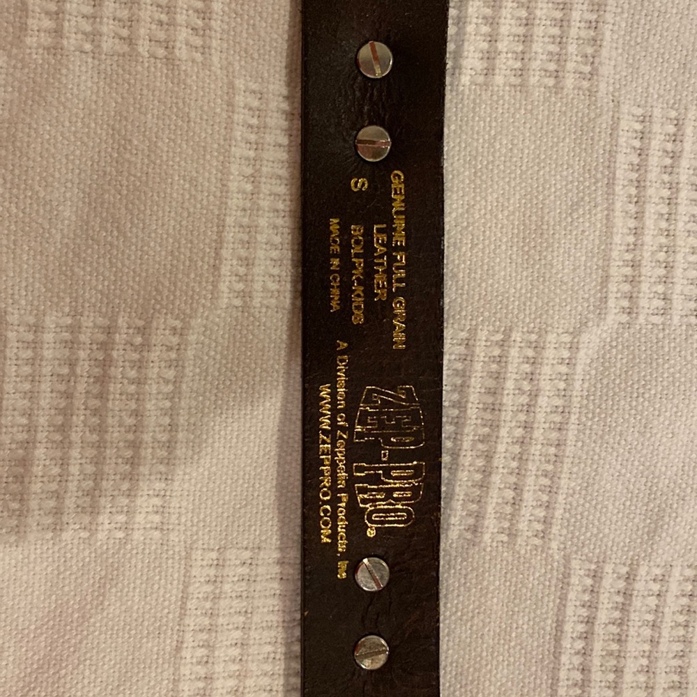 Ole miss genuine leather belt.